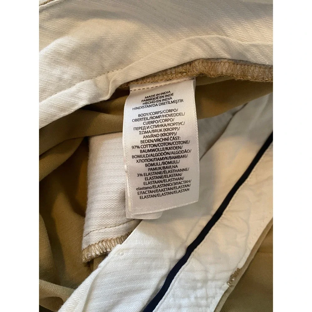 Polo Ralph Lauren Pants Sz 40/32 Tan Stretch Classic Fit Chino Business Casual